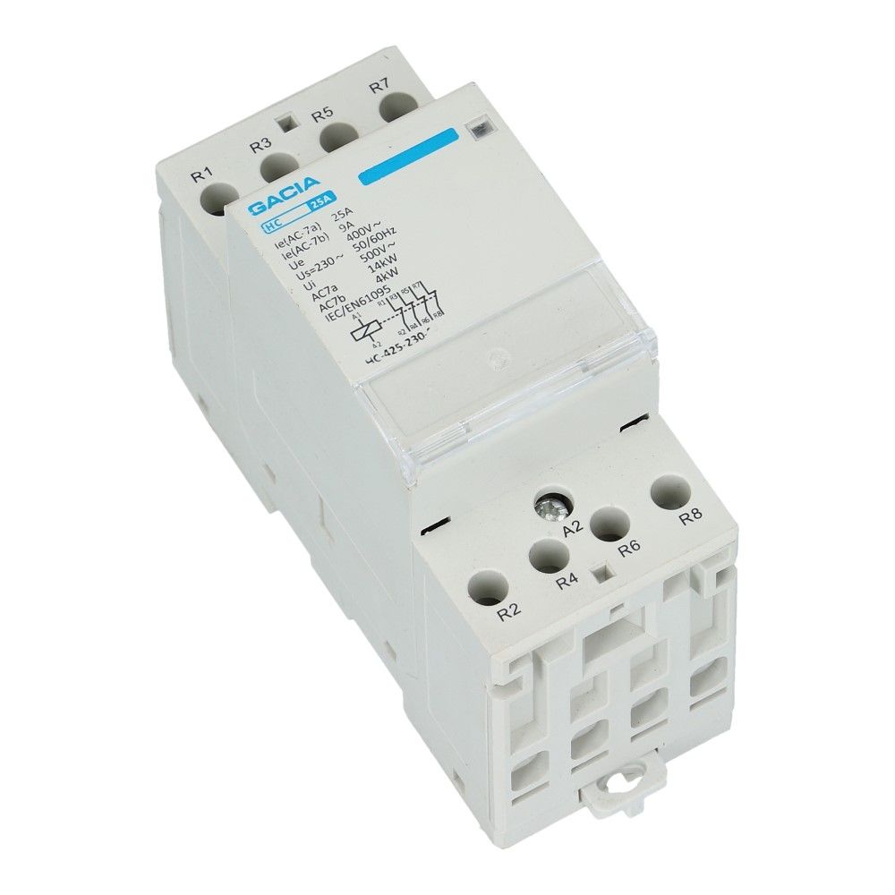 4 polig 4 NC 25A Installatierelais