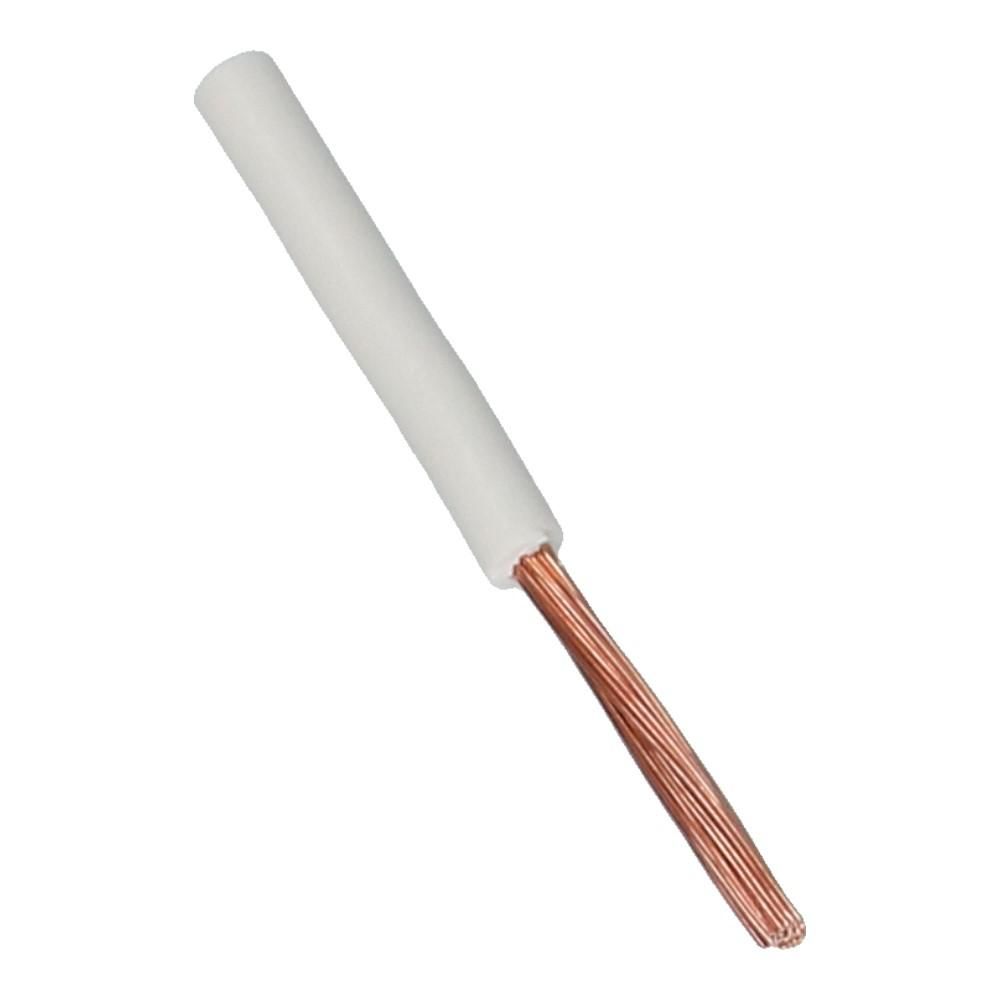 Montagedraad H07V-K 10mm² wit 70°C Eca - 100 meter
