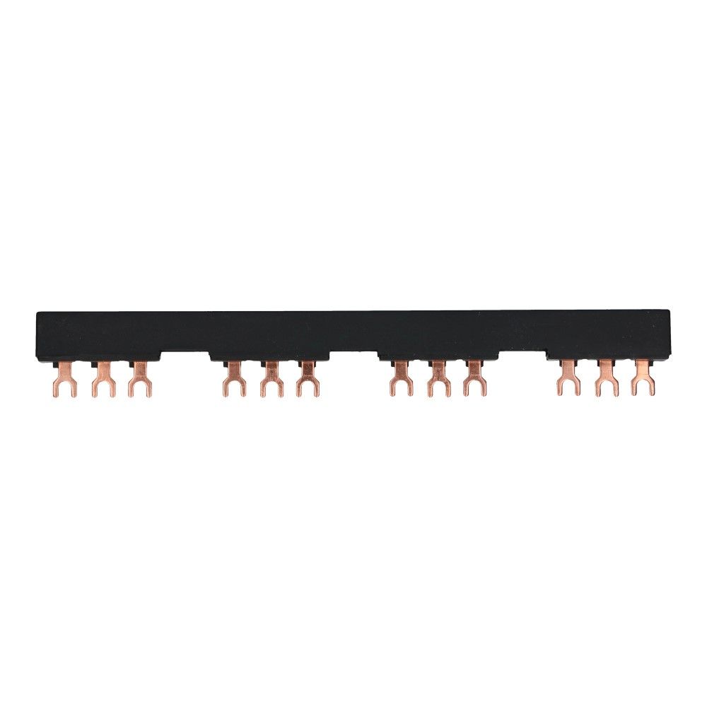 Kamrail vork 3 fase 12 poles offset 18mm tbv motorbeveiliging