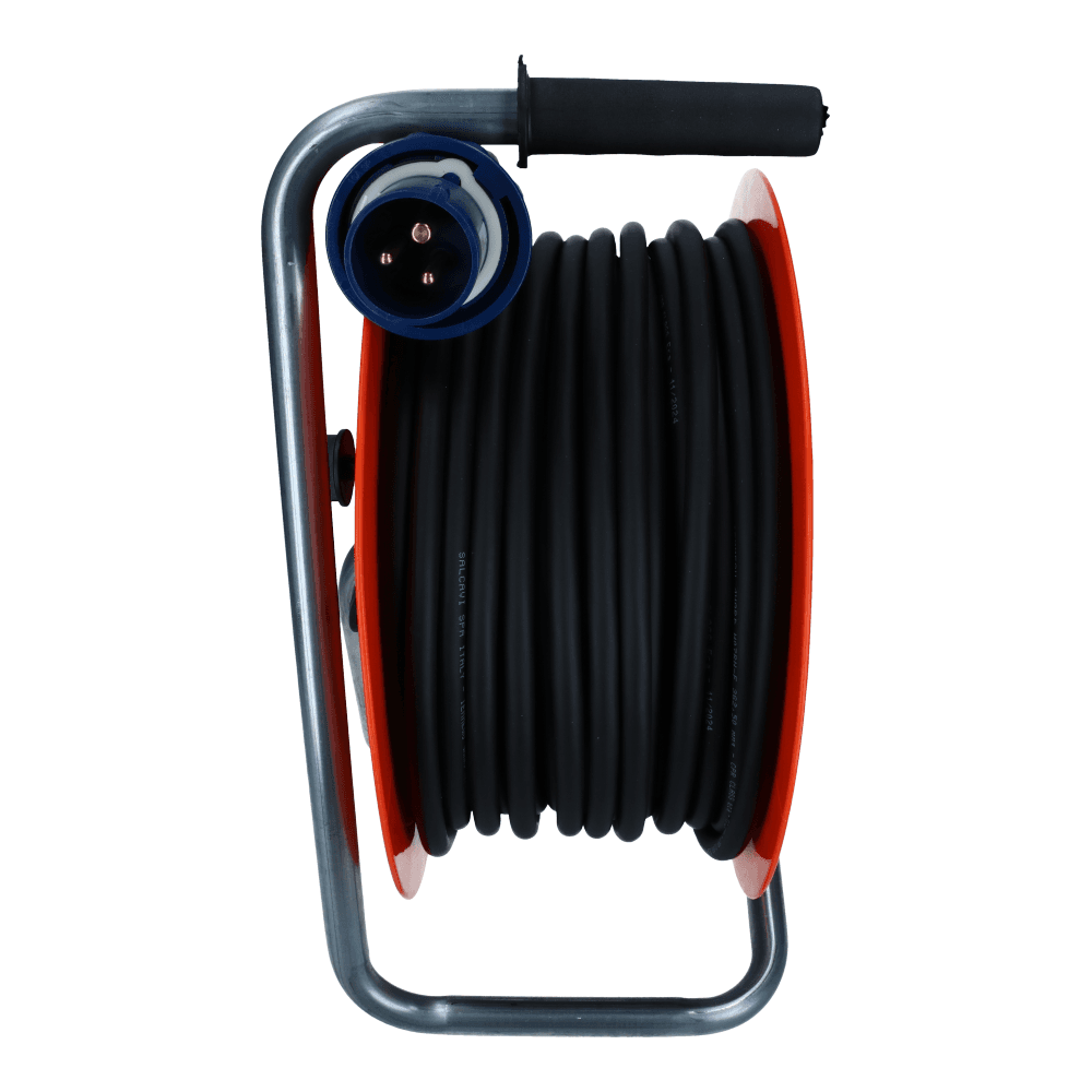 CEE haspel 3 polig naar 3xCEE 1p+n+e 16A IP67 30 meter