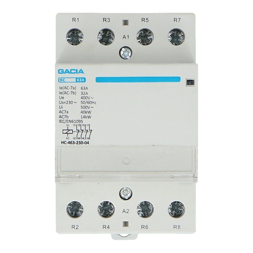 4 polig 4 NC 63A Installatierelais