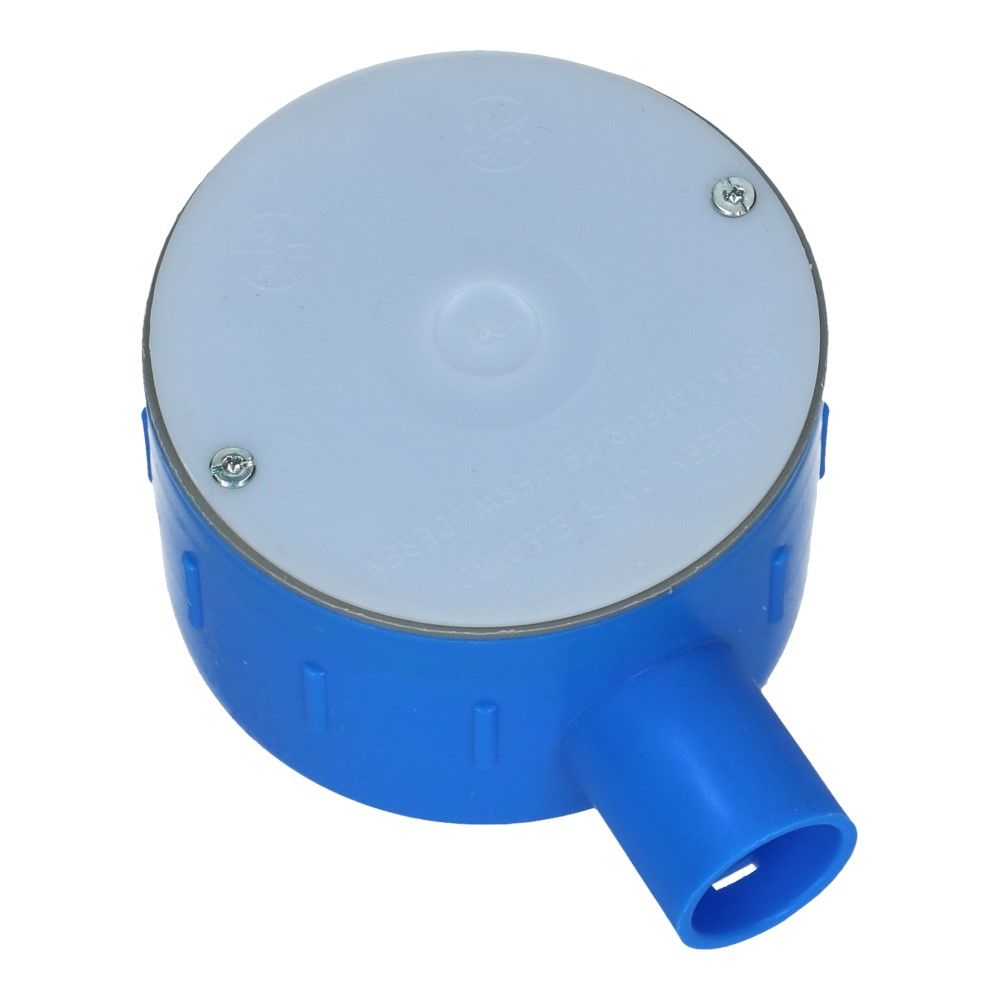 Perilex inbouwdoos 16A 47mm (19mm) blauw
