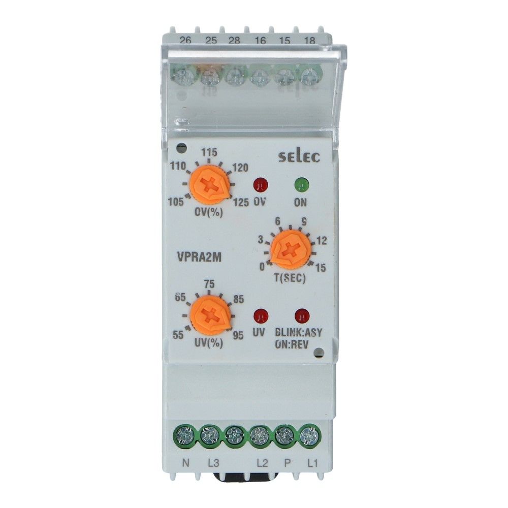 Spanningcontrole relais analoog 160-520VAC