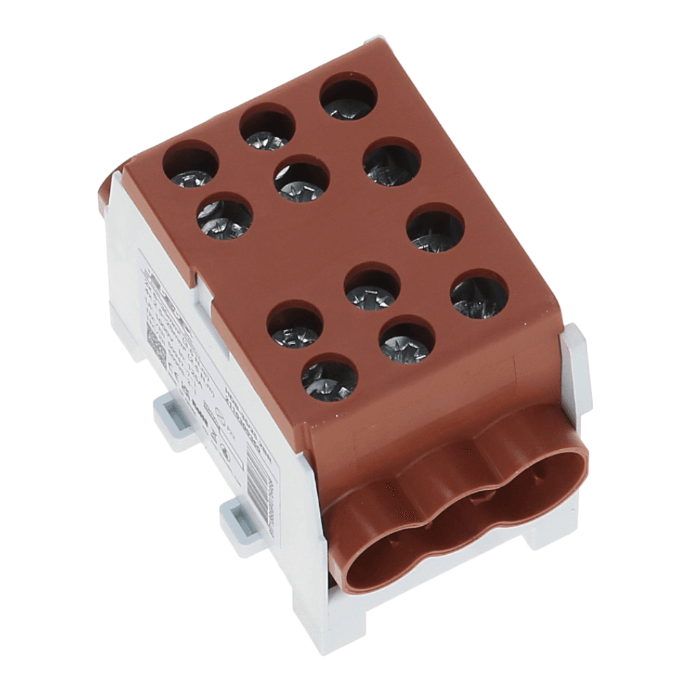 HLAK Hoofdkabel aftakklem 1x35mm²/2x25mm² bruin