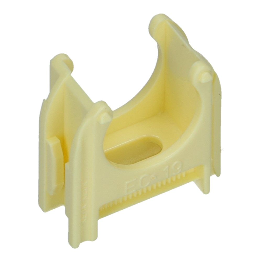 Kunststof buisklem Creme diameter 3/4inch 19mm - 200 stuks