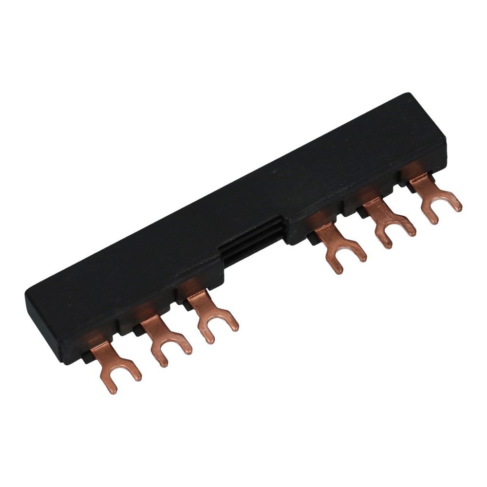 Kamrail vork 3 fase 6 poles offset 18mm tbv motorbeveiliging