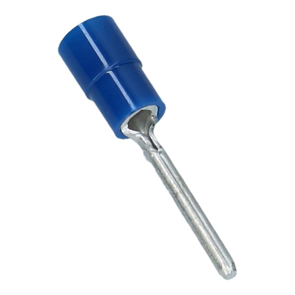 Kabelschoen penstekker D-1.9mm L-16mm Blauw - 100 stuks