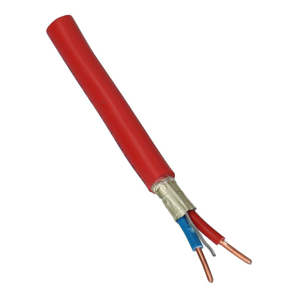 Brandmeldkabel afgeschermd JY(st)Y 1x4x0.8mm² + 0.8mm² rood Dca - 100 meter