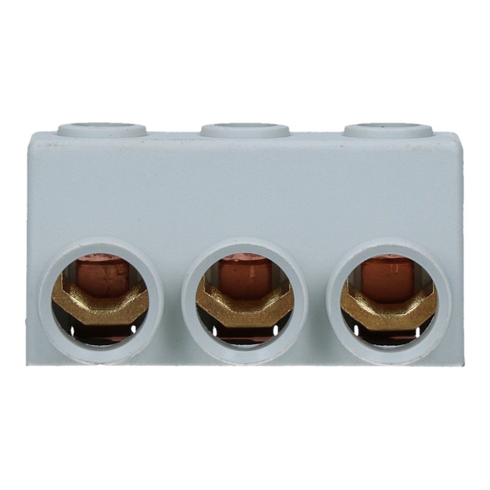 Kamrail vork 3 fase aftakblok 3x25mm2