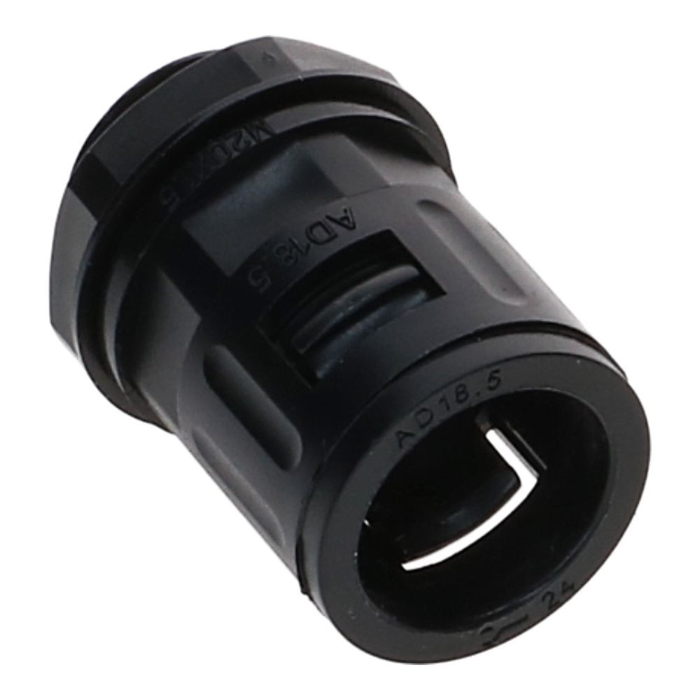 M20 snelconnector flexibele buis zwart 19mm