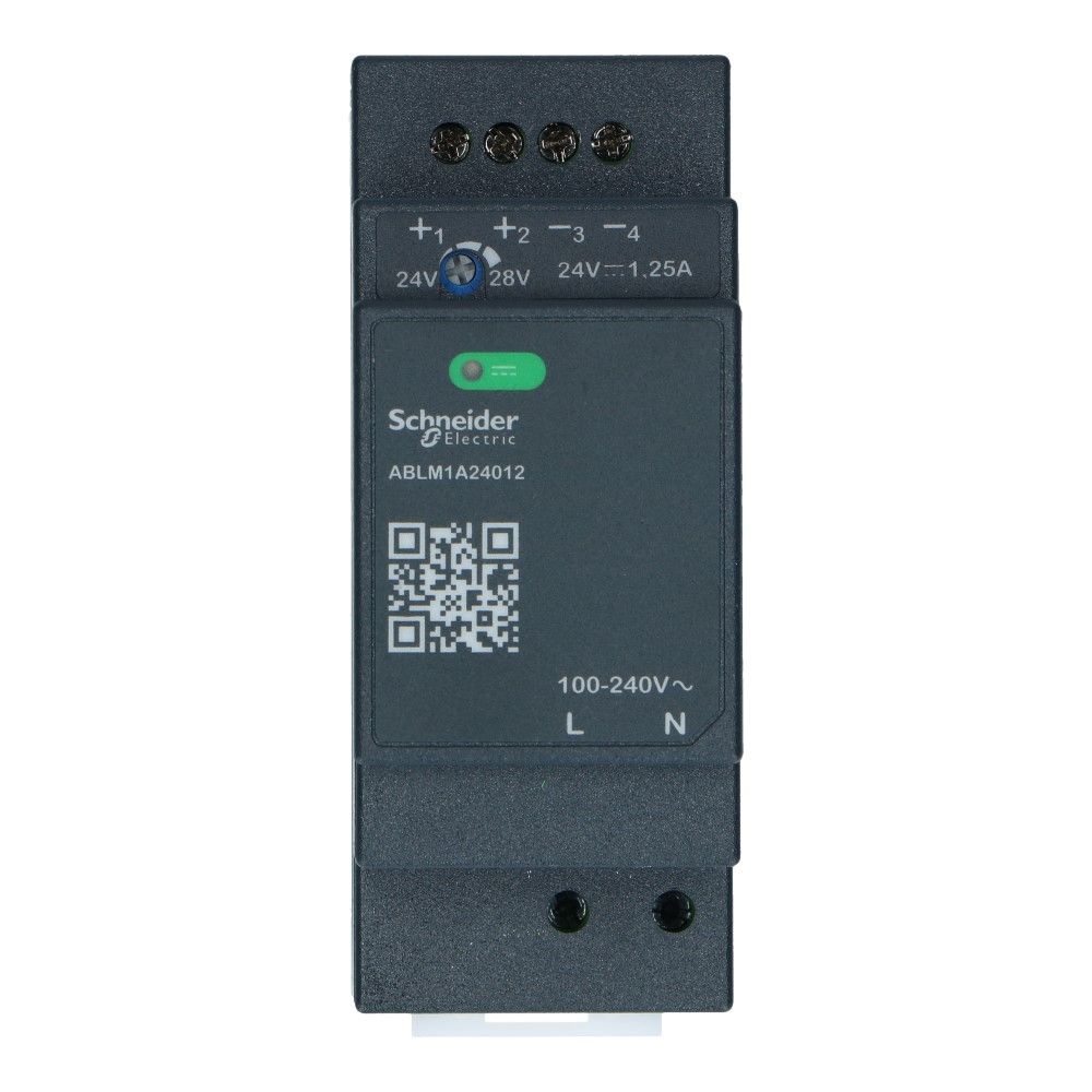 Dinrail voeding 24VDC uit 100-240VAC in 1.2A 30Watt
