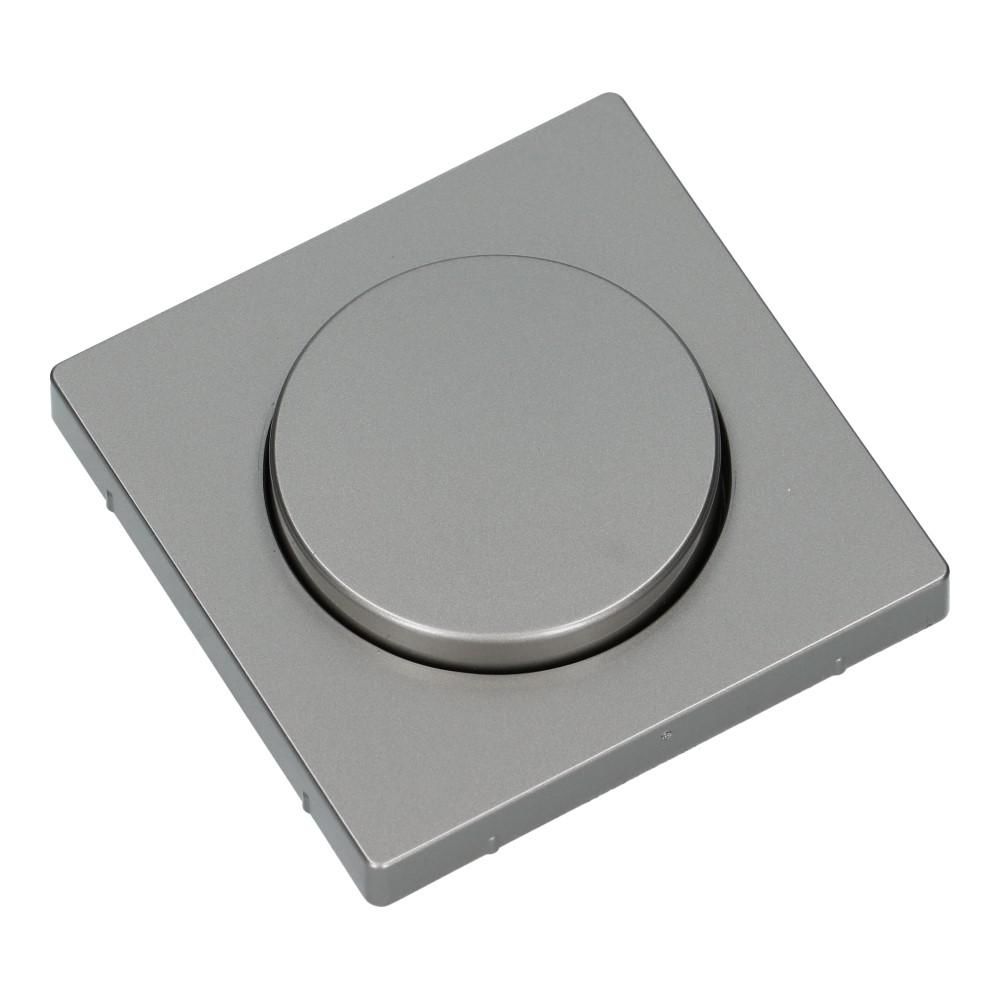 Centraalplaat SYSTEEM-D RVS look dimmer draaiknop