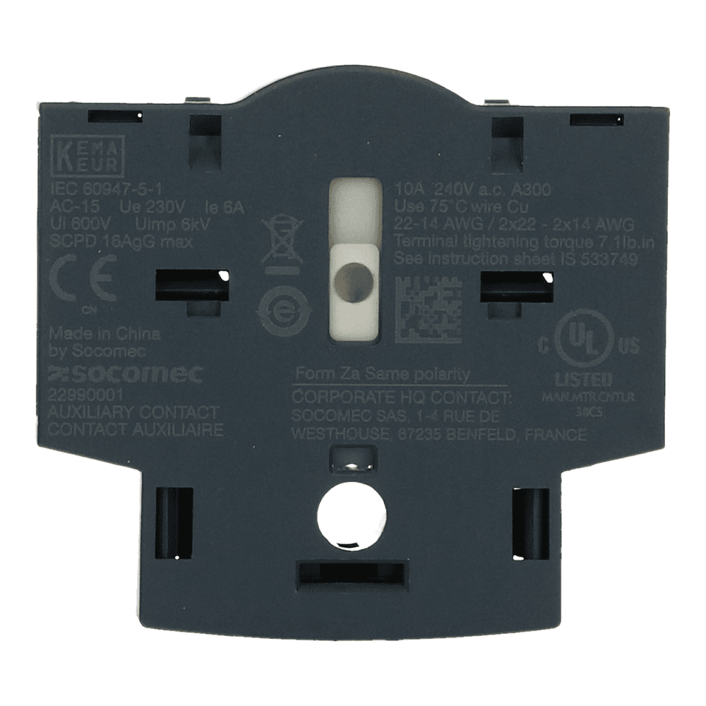 Socomec Sirco MV Hulpcontact 1HC0+G