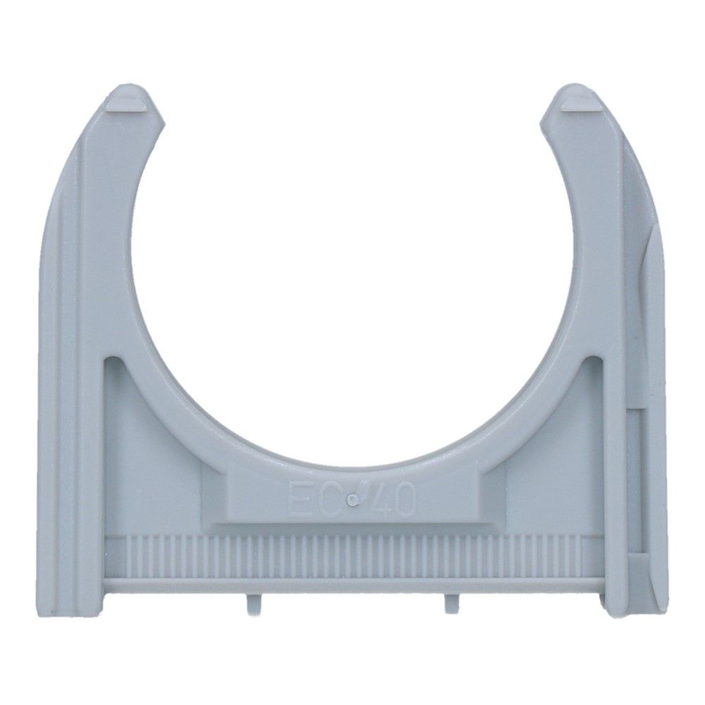 Kunststof buisklem Grijs diameter 1.5inch 40mm - 50 stuks