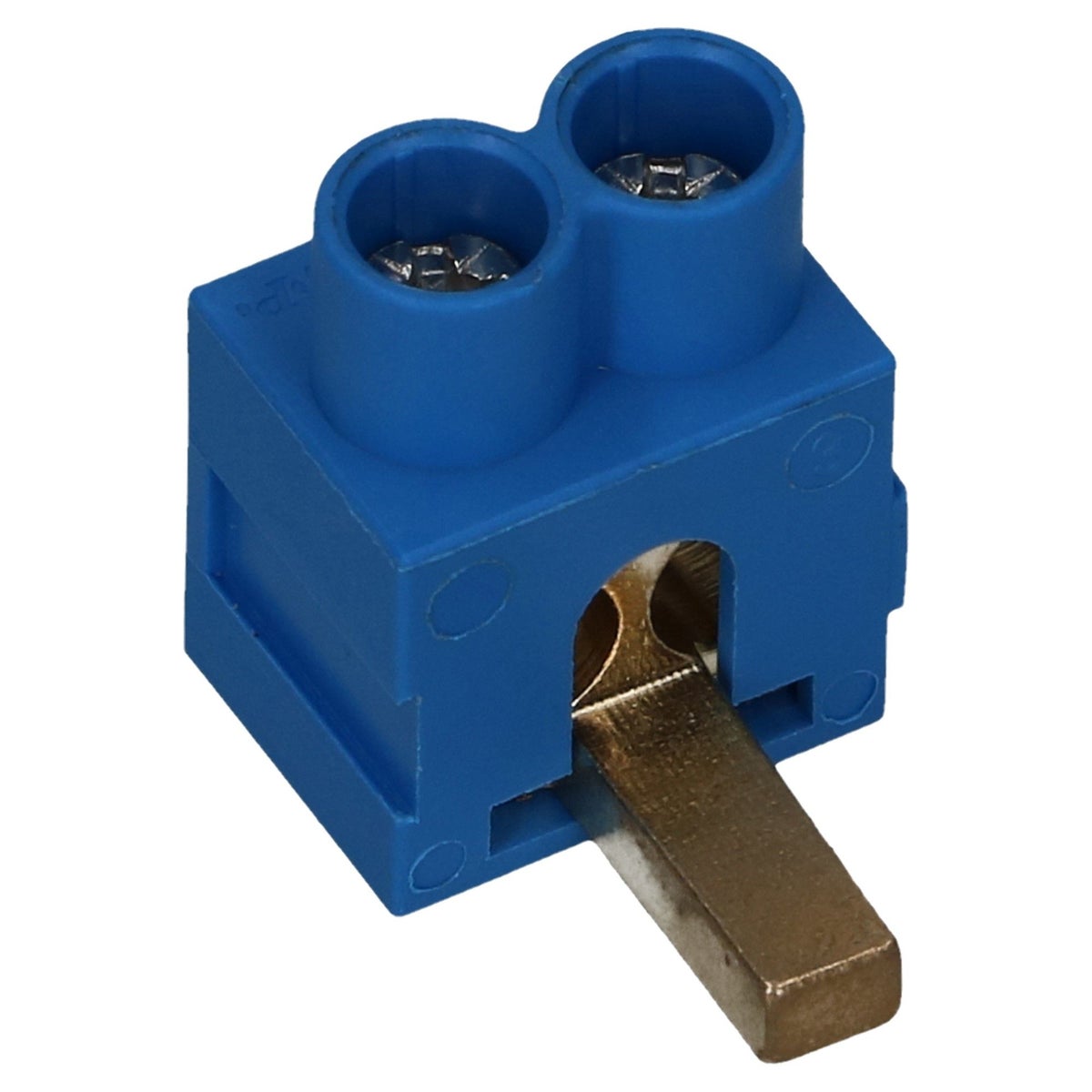 Aftakblok pin blauw 1 fase 2x25mm²