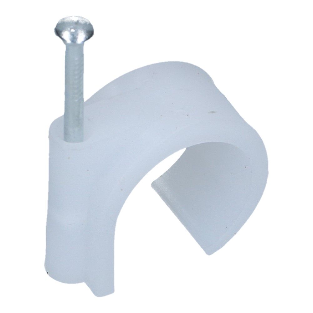 Spijkerclip universeel 23-29mm wit - 50 stuks