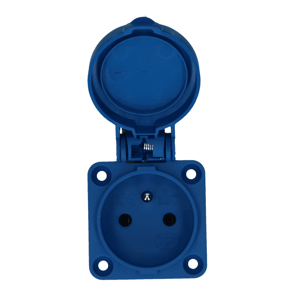 CEE schuko 3 polig 16A met penaarde IP54  220-240VAC