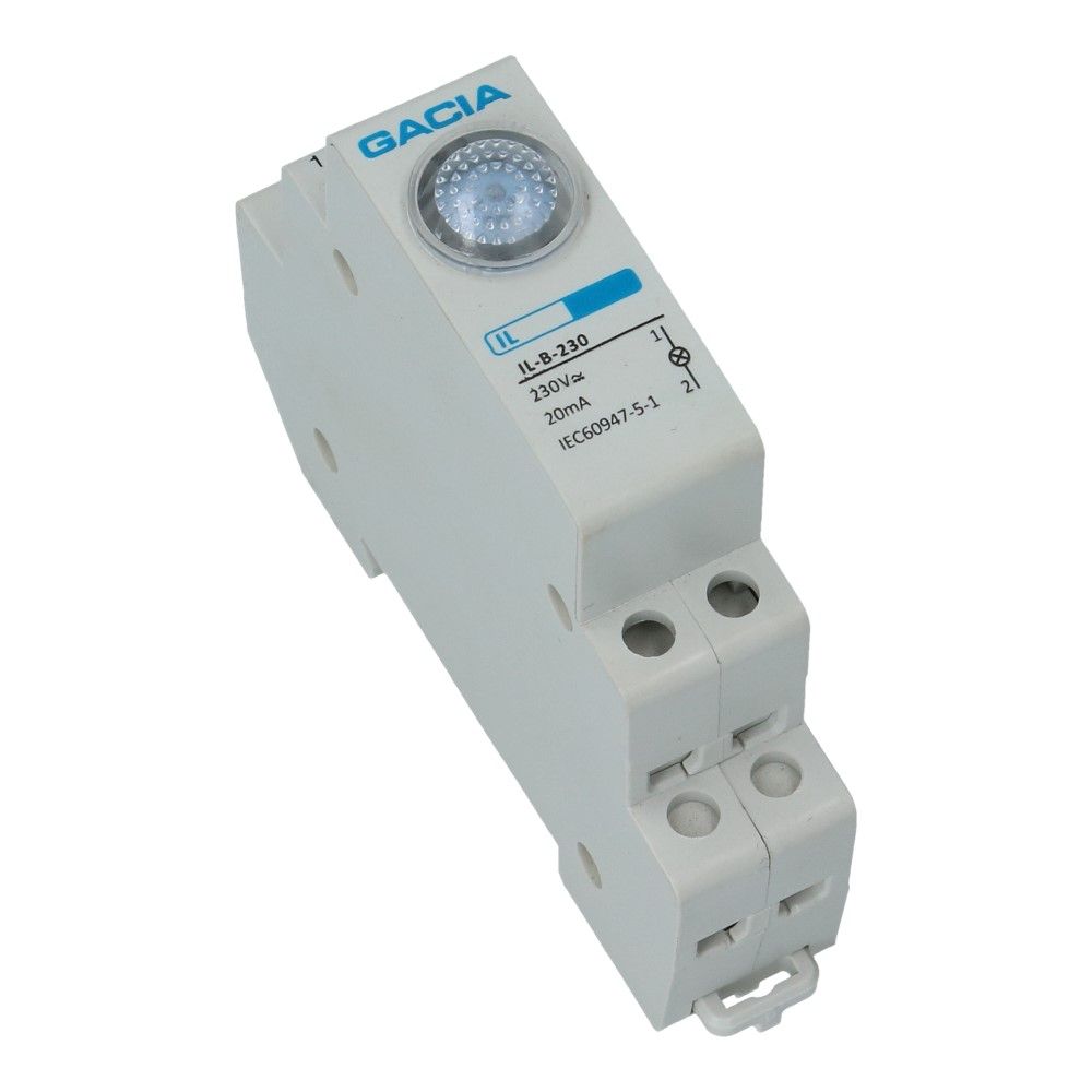 Indicatie led blauw 230VAC