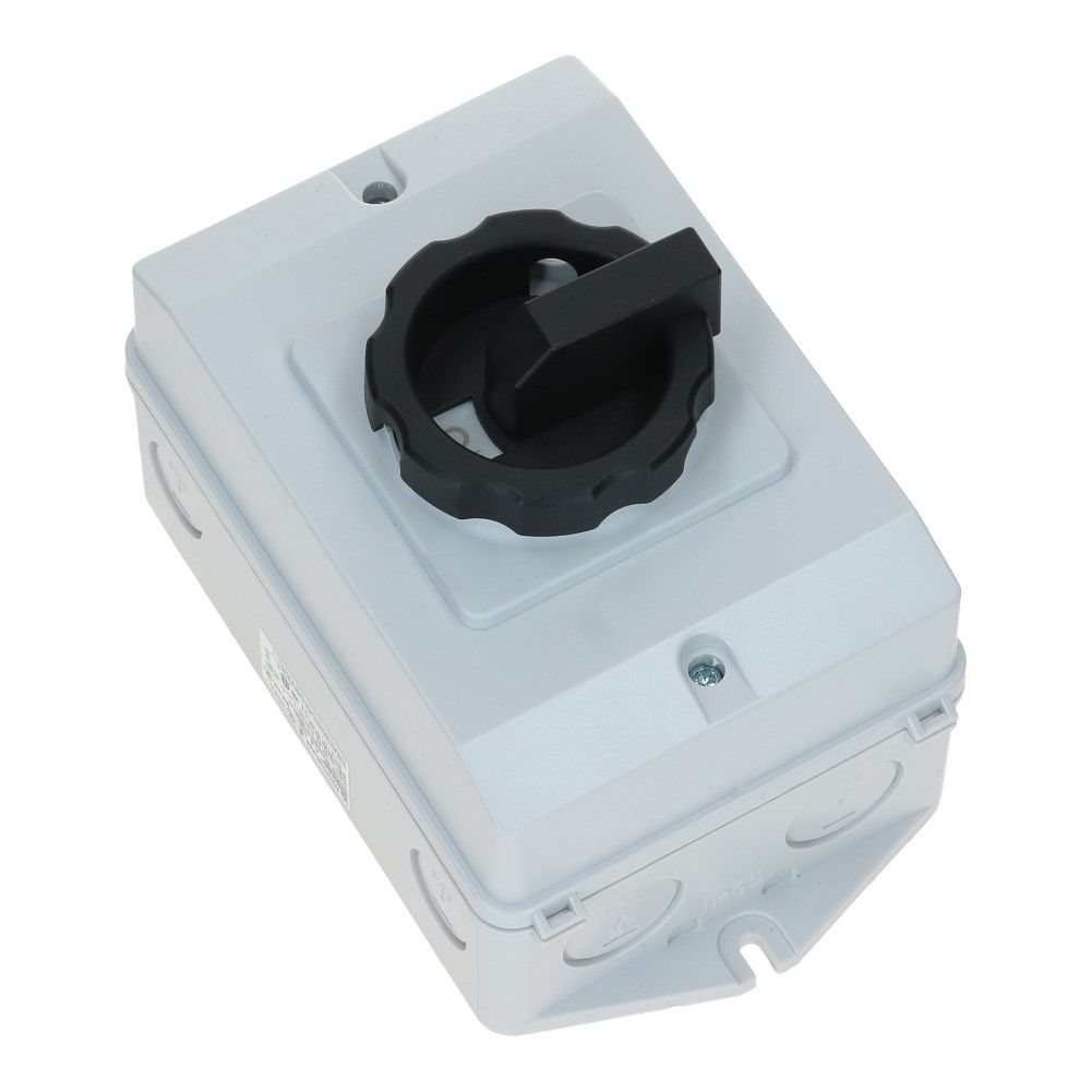 PV-werkschakelaar 25A 4 polig IP65 met 7x PE