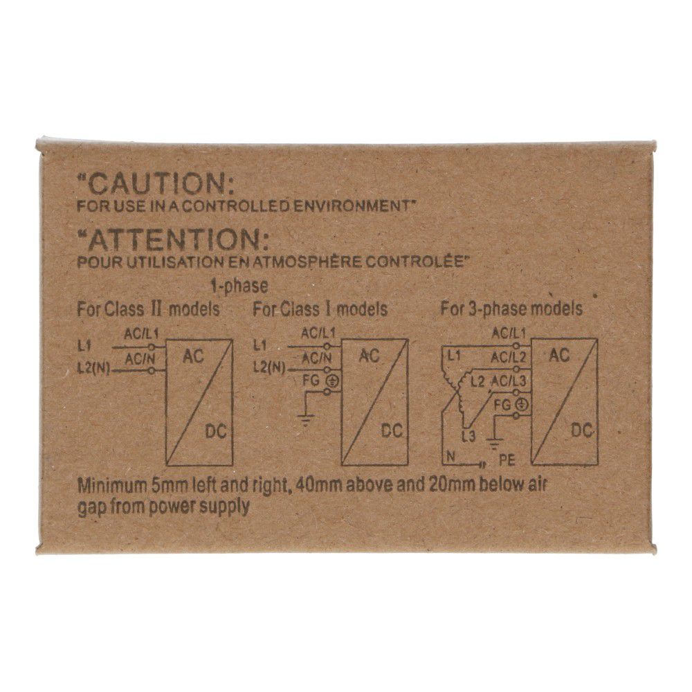 Voeding 12VDC 24W 2A dinrail ingang 85-264VAC