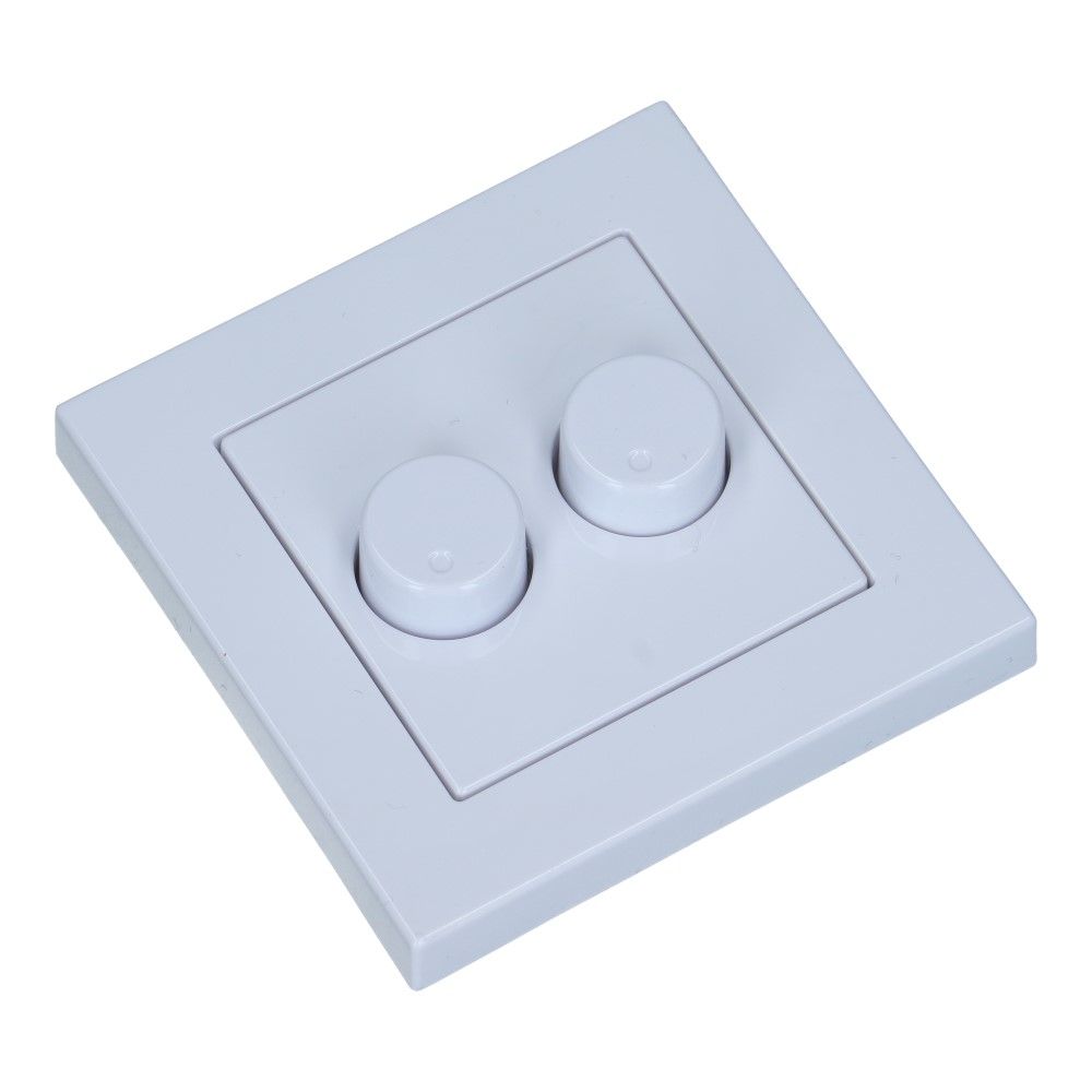 Centraalplaat dimmer 2x helderwit incl afdekraam