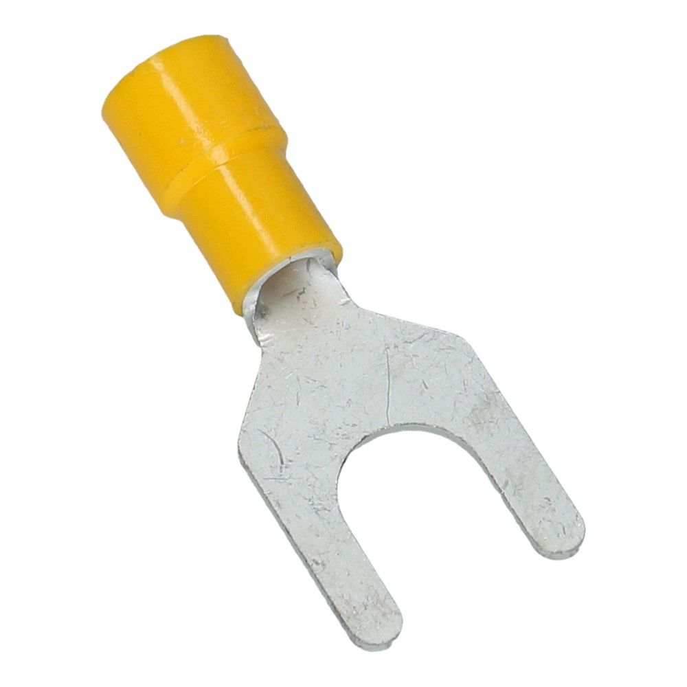 Kabelschoen vork opening 8.4mm B-15mm Geel - 50 stuks