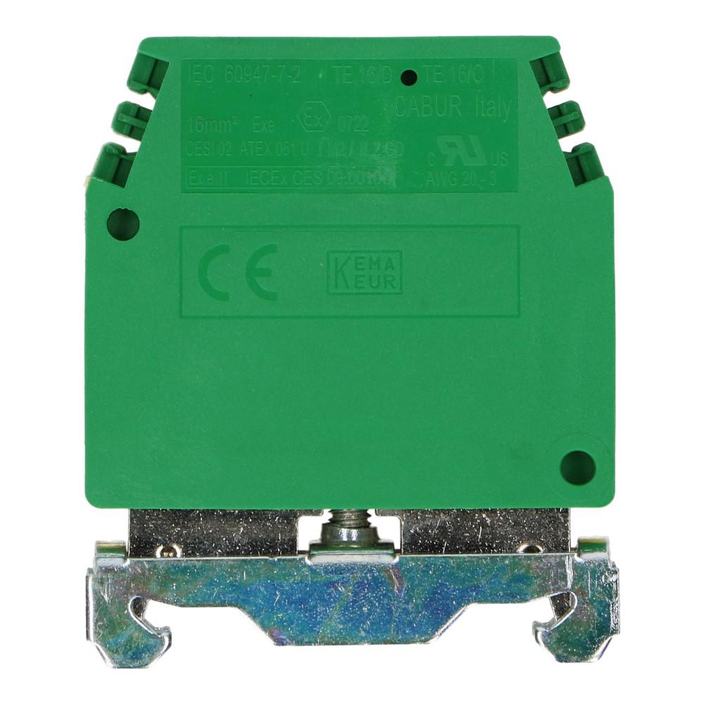 Montageklem aardeklem TE 16mm² geel/groen