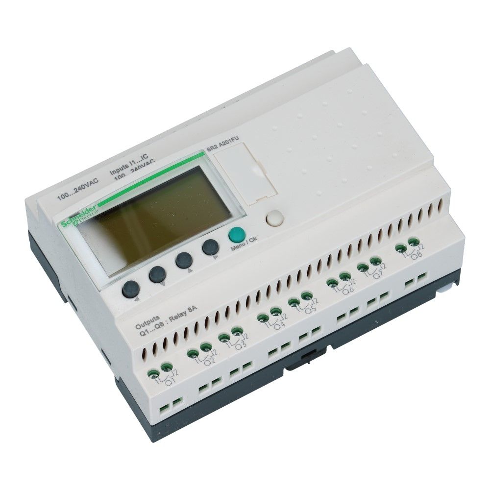 Zelio PLC zonder klok 20I-O 12in 8uit met scherm 100-240VAC