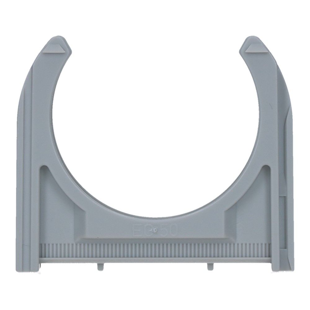 Kunststof buisklem Grijs diameter 2inch 51mm - 50 stuks