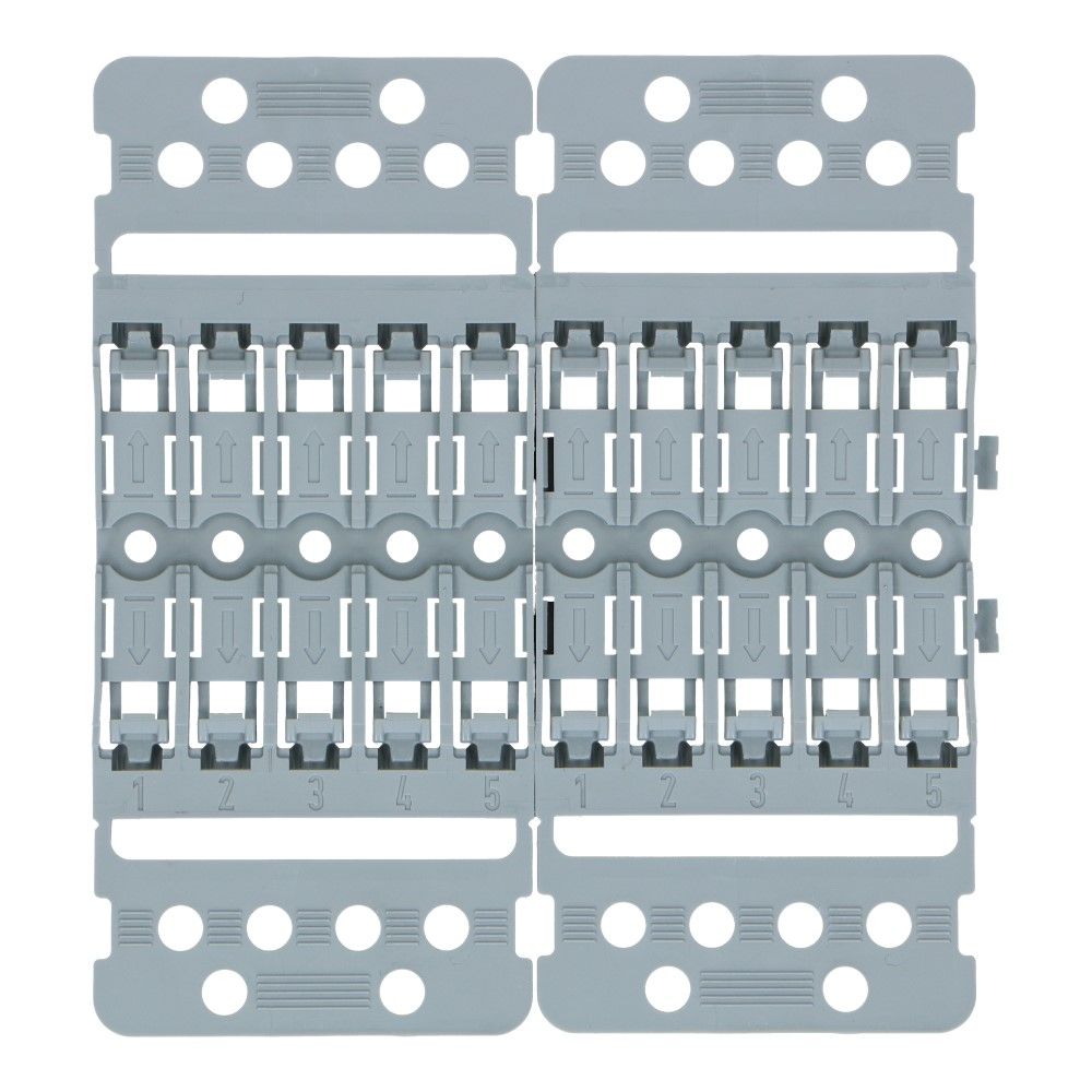 WAGO Bevestigingsadapter doorvoerconnector 5-voudig schroefbevestiging en trekontlasting - 5 stuks