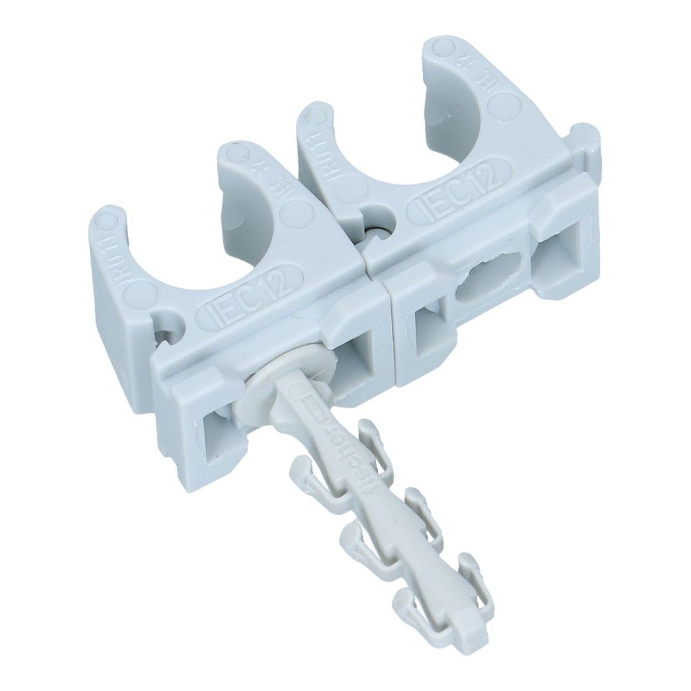 Klembeugel met plug SF Plus RC 12-13mm lichtgrijs - 100 stuks