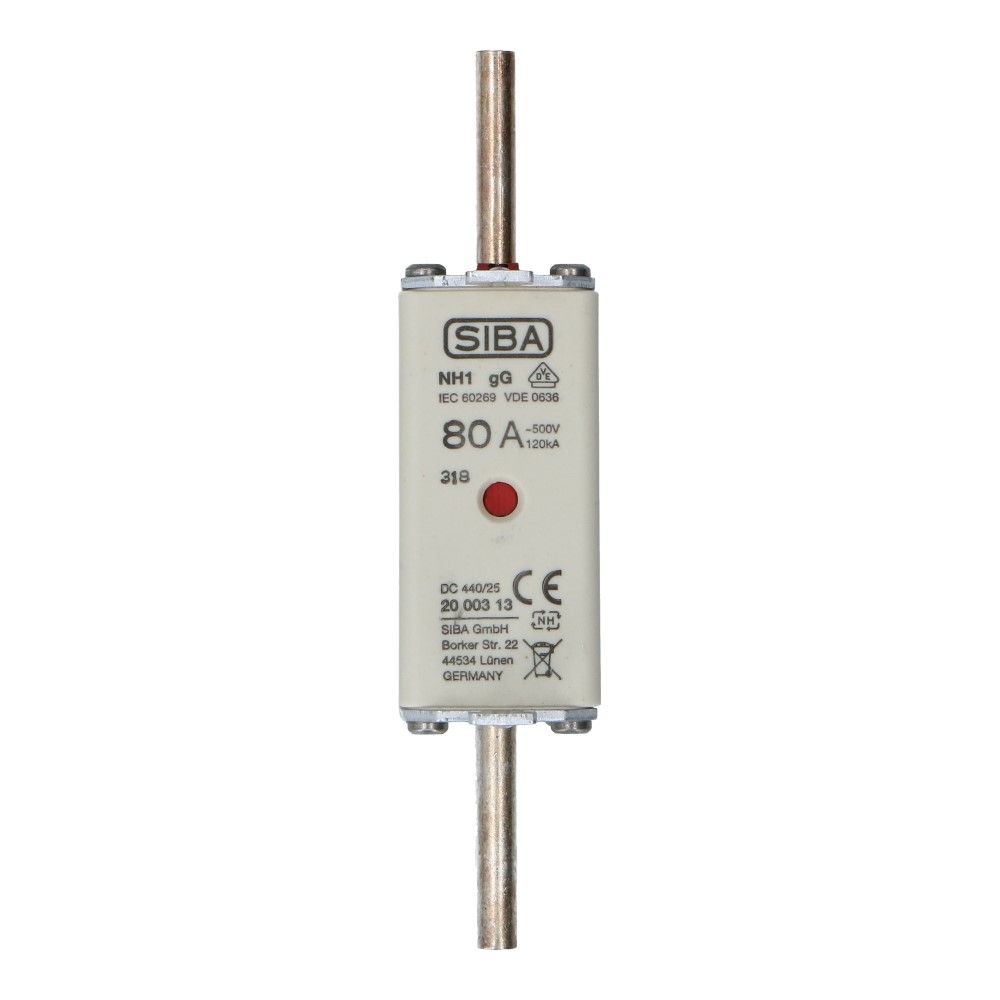 Mespatroon NH1/0 80A gL/gG 500V 135x29.5x48