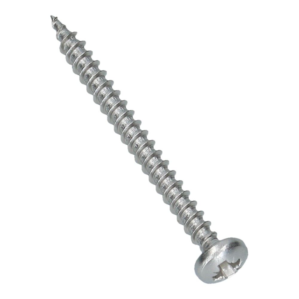 Spaanplaatschroef 3.5x40 bolkop RVS A2 PZ2 - 200 stuks