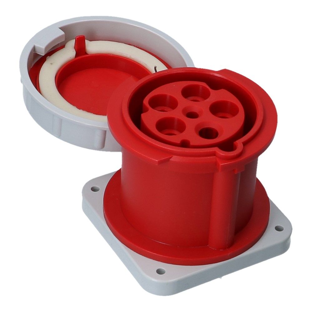 CEE female 5 polig 6H 63A IP67 inbouw wcd 380-415VAC