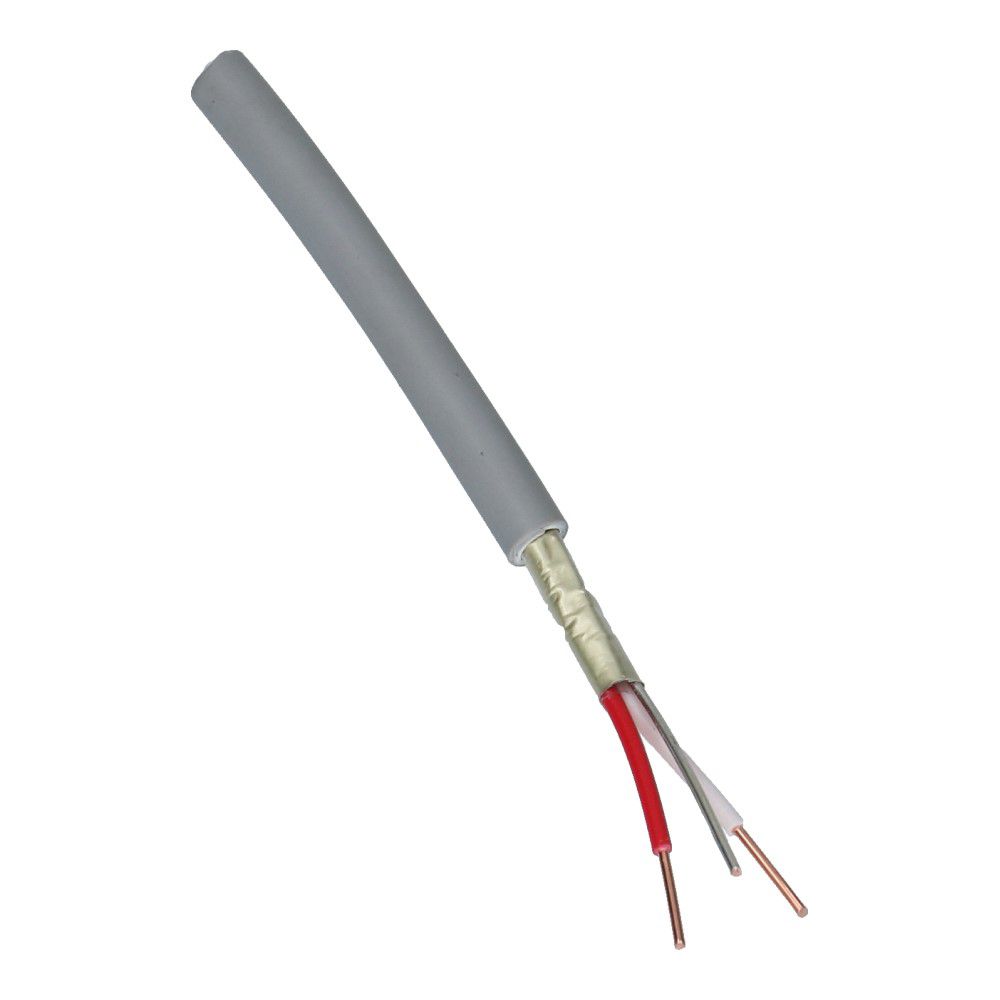 Signaalkabel afgeschermd JH(st)H 1x2x0.8mm² + 0.8mm² grijs B2ca - 100 meter