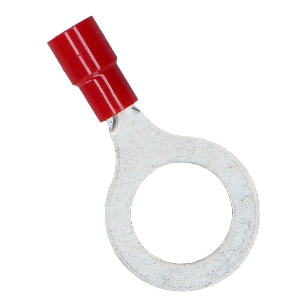 Ringkabelschoen Gat 10.5mm L-16.5mm Rood - 50 stuks