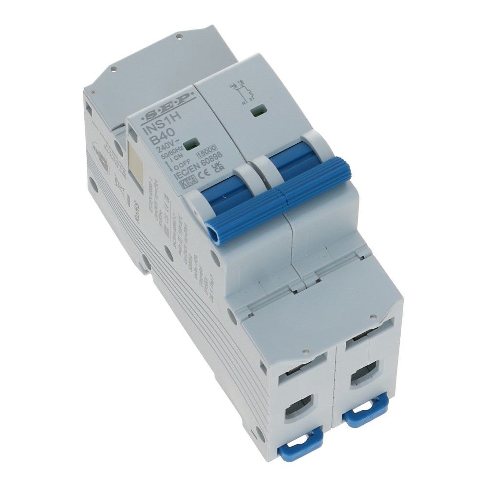 Installatieautomaat  1 polig + nul 32A karakteristiek B 15kA INS1H