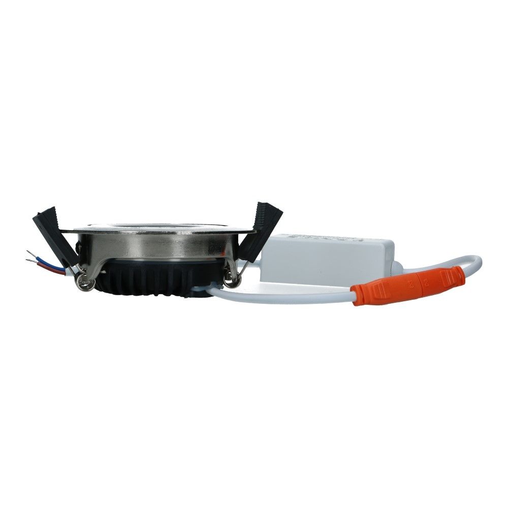 LED spot geborsteld staal IP65 5W 450lm 2700k 84mm kantelbaar dimbaar