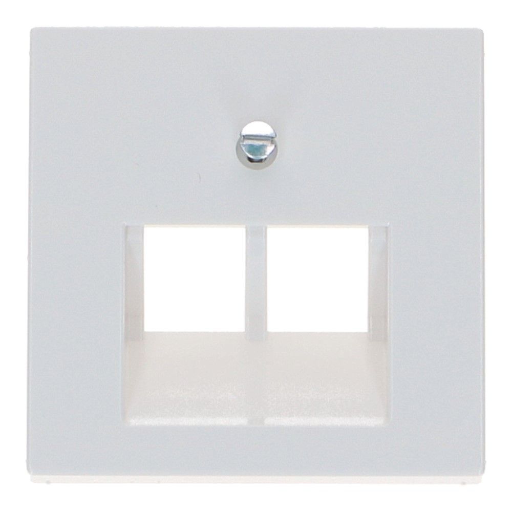 JUNG centraalplaat 2xRJ45 alpine wit AS500
