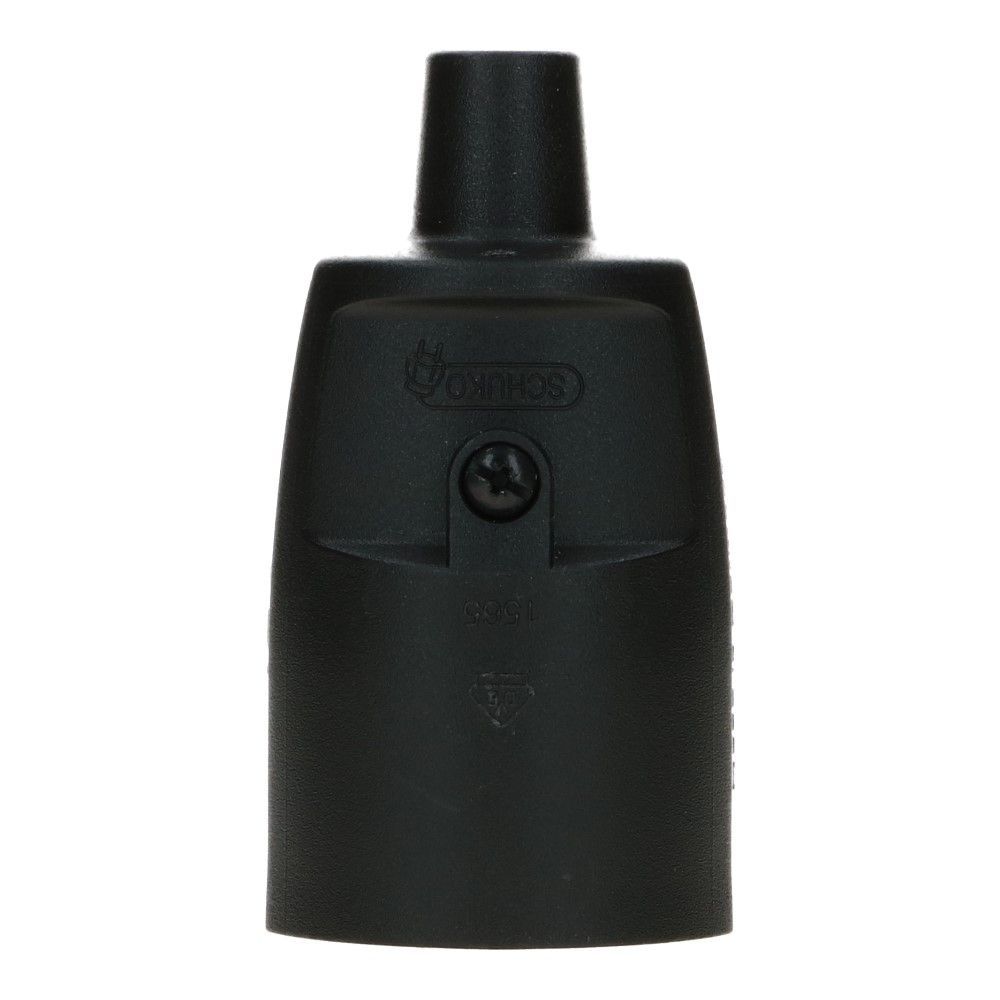 Contrastekker PVC zwart met randaarde