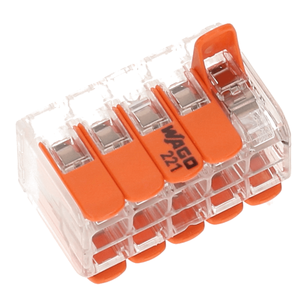 WAGO Verbindingsklem 10 voudig 0.14-4mm² soepel en massief - 15 stuks