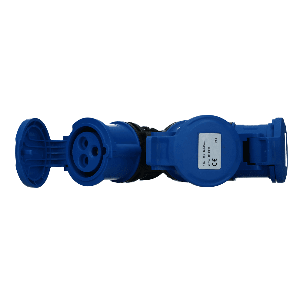 3 weg splitter 1x CEE naar 3xCEE 1p+n+e 16A