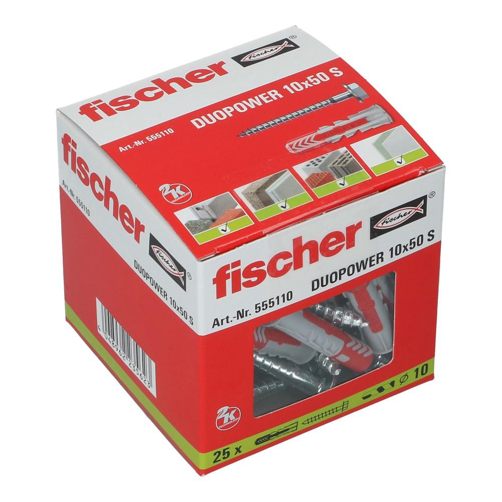 DuoPower plug universele 10x50mm met schroef 7x35mm SW13/Torx40 - 25 stuks