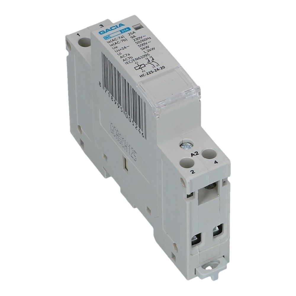 2 polig 2 NO 25A 24Vac Installatierelais