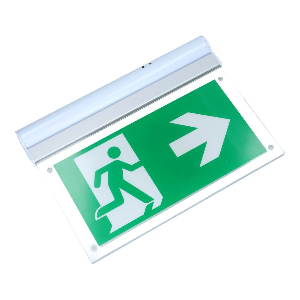 Noodverlichting opbouw IP20 LED kantelbaar met 3 pictogrammen