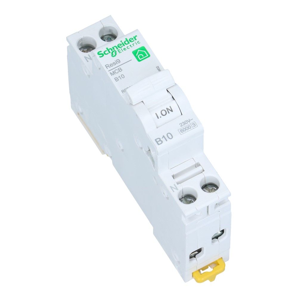 Installatieautomaat 1 polig + nul 10A kar B 6kA Resi9