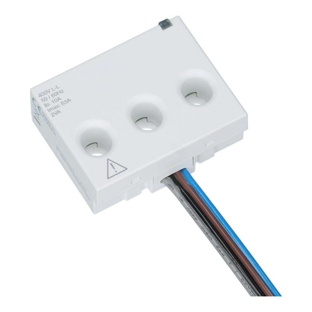 Acti9 PowerTag 3 polig + nul bovenmontage pitch 9mm