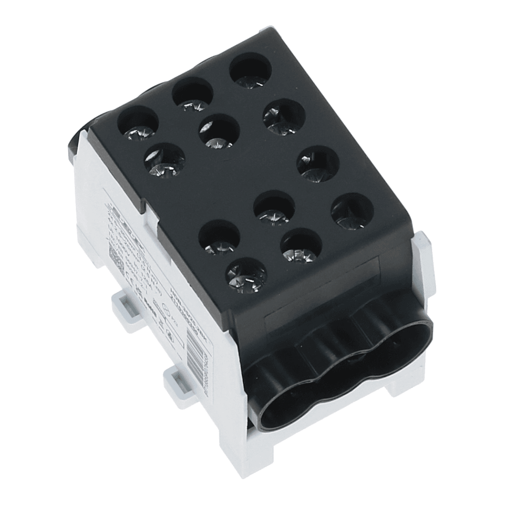 HLAK Hoofdkabel aftakklem 1x35mm²/2x25mm² zwart