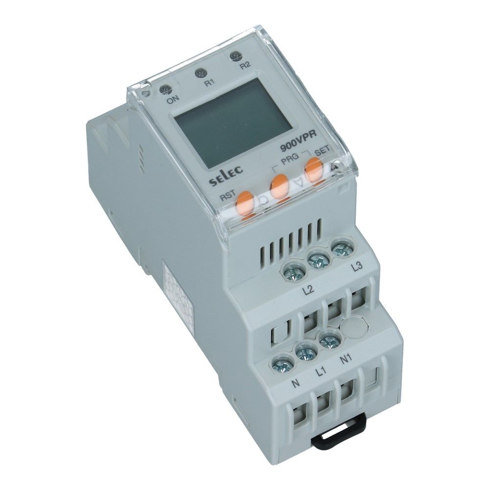 Spanningcontrole relais digitaal 160-600VAC