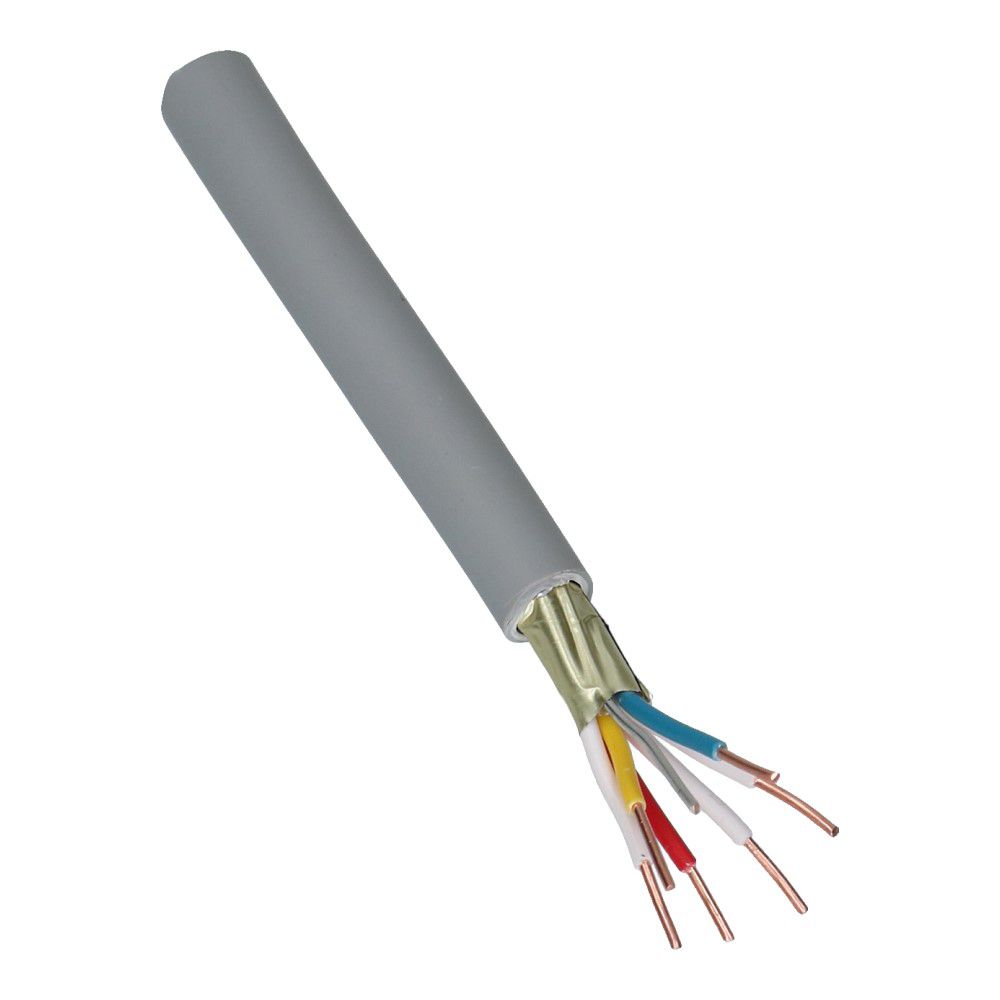 Signaalkabel afgeschermd JH(st)H 3x2x0.8mm² + 0.8mm² grijs B2ca - 100 meter